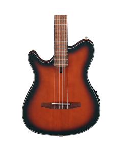Ibanez FRH10NLBSF Acoustic-Electric Classical Guitar, Left-Handed Brown Sunburst Flat TGF33