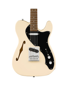 Squier Affinity Series Telecaster Thinline Electric Guitar. Laurel Fingerboard, Black Pickguard, Olympic White