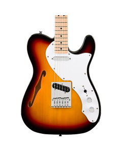 Squier Affinity Series Telecaster Thinline Electric Guitar. Maple Fingerboard, White Pickguard, 3-Color Sunburst