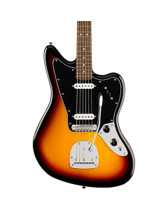 Squier Affinity Series Jaguar Electric Guitar. Laurel Fingerboard, Black Pickguard, 3-Color Sunburst