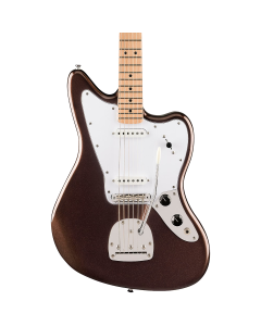 Squier Affinity Series Jaguar Electric Guitar. Maple Fingerboard, White Pickguard, Mystic Metallic Brown TGF33