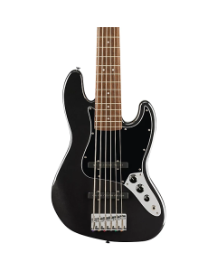 Squier Affinity Series Jazz Bass VI, Laurel Fingerboard, Black Pickguard, Black Metallic