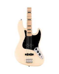 Squier Affinity Series Active Jazz Electric Bass, Maple Fingerboard, Black Pickguard, Olympic White TGF33