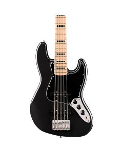 Squier Affinity Series Active Jazz Electric Bass V, Maple Fingerboard, Black Pickguard, Black Metallic TGF33