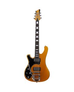 Schecter Stargazer-6 Electric Guitar. Vibrato Left Handed Metallic Gold (MGLD).  TGF33