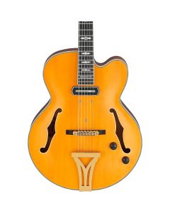 Ibanez PM3C NAL Pat Metheny Signature Hollowbody Electric Guitar. Natural Amber Low Gloss with Case