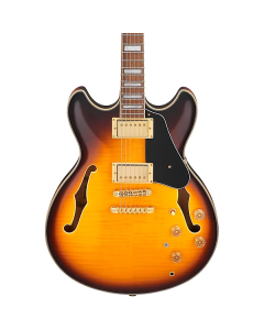 Ibanez JSM10EM TTB John Scofield Signature Semi Hollowbody Electric Guitar. 2 Tone Burst TGF33