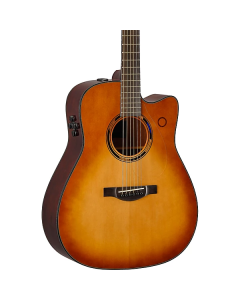 Yamaha TAG3 C TransAcoustic Dreadnought Acoustic-Electric Guitar - Sand Burst TGF33