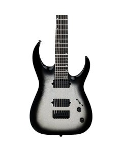 Jackson Pro Series Signature Misha Mansoor Juggernaut HT7 Electric Guitar. Ebony Fingerboard, Silverburst Sparkle TGF33