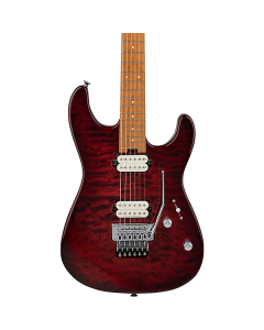 Charvel Pro-Mod Plus San Dimas Style 1 HH FR CM Electric Guitar. Carmalized Maple Fingerboard, Sangria Burst TGF33