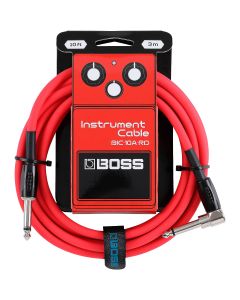 Roland BIC-10A-RD 1/4" StraightRight Angle Instrument Cable 10 ft. Red