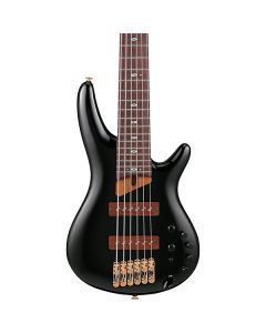 Ibanez SR3506 BK Prestige 6 String Electric Bass. Black with Case