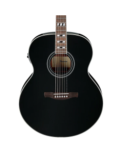 Ibanez AJ70M1EBK Artwood Jumbo Acoustic-Electric Guitar - Black High Gloss