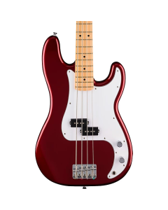 Fender Standard Precision Electric Bass. Maple Fingerboard, White Pickguard, Candy Cola