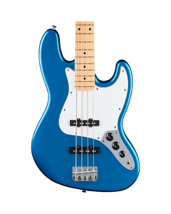 Fender Standard Jazz Electric Bass. Maple Fingerboard, White Pickguard, Aqua Marine Metallic