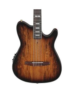 Ibanez FRH20SMNTCL Thinline Nylon String Acoustic-Electric Guitar - Tobacco Burst Low Gloss