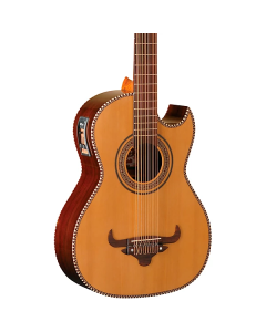 Oscar Schmidt OH52SE Acoustic Electric Bajo Sexto w/Bag. Natural