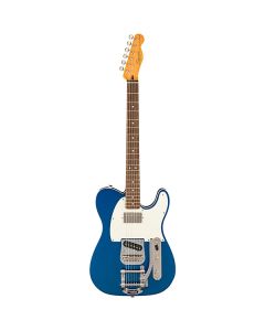 Squier Classic Vibe Custom Telecaster SH with Bigsby Electric Guitar Parchment Pickguard, Lake Placid Blue