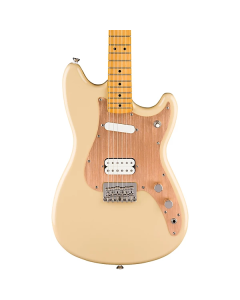 Squier Classic Vibe Duo-Sonic HS Electric Guitar. Maple Fingerboard, Gold Anodized Pickguard, Desert Sand TGF33