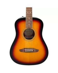 Fender California Standard Redondo Mini Acoustic Guitar with Bag, Spruce Top, 3-Color Sunburst TGF33