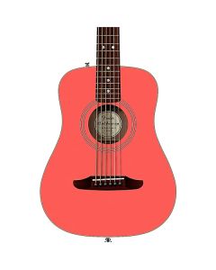 Fender California Standard Redondo Mini Acoustic Guitar Fiesta Red