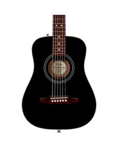Fender California Standard Redondo CE Acoustic-Electric Guitar - Black