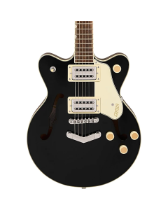 Gretsch G2655 Streamliner Center Block Jr. Double-Cut Guitar with V-Stoptail, Laurel Fingerboard, Black TGF33