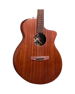 Martin SC-10E Modern Sapele Road Series S-13 Fret Cutaway Acoustic Electric Guitar. Satin Dark Mahogany Sapele Top. 11SC10EMODSAPELE