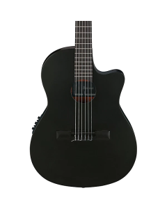 Ibanez GA621BOT Cutaway Thinline Nylon-string Acoustic-Electric Guitar - Black Out