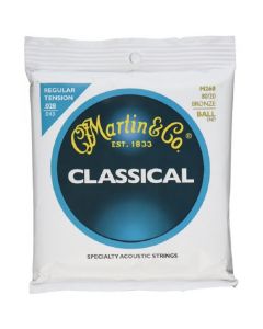 Martin M260 Classical Normal Tension 80-20 Bronze Ball End Strings