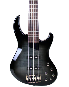 MTD KSDX5LA Kingston Saratoga Deluxe 5 String Electric Bass. Trans Black Burst