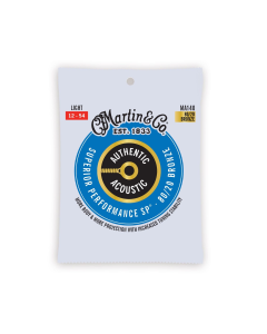 Martin Authentic Superior Performance Acoustic Guitar Strings - 80/20 Bronze Light
