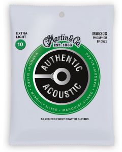 Martin MA540S Marquis Phosphor Bronze Light Silked Acoustic Guitar Strings