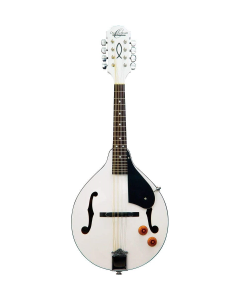 Oscar Schmidt OM10EWH-O A Style Acoustic Electric Mandolin. White