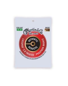 Martin MA500S 12-String Phosphor Bronze Silked Extra-Light Authentic Acoustic Guitar Strings