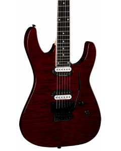 Dean MD 24 Select Flame Floyd Electric Guitar. Trans Cherry