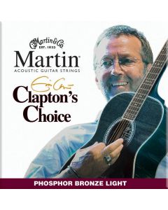 Martin MEC12 Clapton's Choice Phosphor Bronze Acoustic Guitar Strings, Light