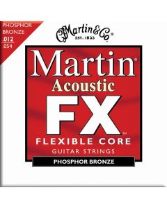 Martin MFX740 Flexible Core Phosphor Bronze Acoustic Guitar Strings, Light T G F