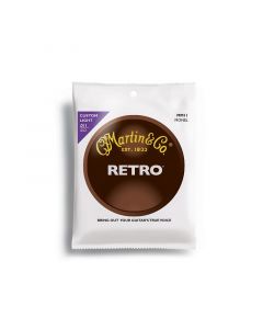 Martin MM11 Retro Monel Acoustic Guitar Strings, Custom Light, 11-52