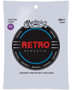 Martin MM11 Retro Acoustic Guitar Strings Light 11-52