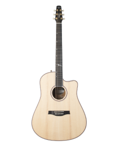 Seagull Artist Mosaic Cutaway Folk Acoustic Electric Guitar Natural