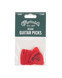 Martin Guitar Delrin Pick Pack 12dz RED .50MM