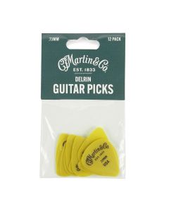Martin Guitar Delrin Pick Pack 12dz YELLOW .73MM