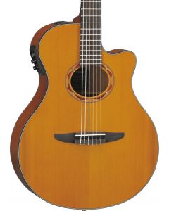 Yamaha NTX700C Classical Thin-line Acoustic-Electric Guitar with Cedar Top TGF11