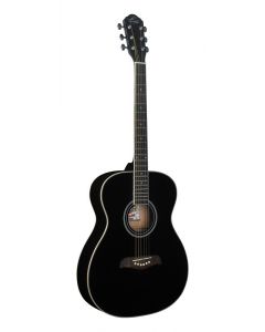 Oscar Schmidt OAB Auditorium Acoustic Guitar. Black