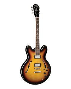 Oscar Schmidt OE30TS Delta King Semi Hollowbody Guitar. Tobacco Sunburst