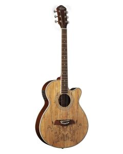 Oscar Schmidt OG10CESM-R Cutaway Concert Acoustic Electric Guitar. Spalted Maple