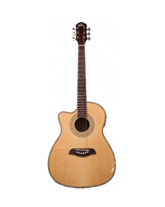 Oscar Schmidt OG1CELH Left Handed 3/4 Size Cutaway Acoustic Electric Guitar