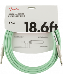 Fender Original Series Straight To Straight Instrument Cable 18.6 Ft. Surf Green