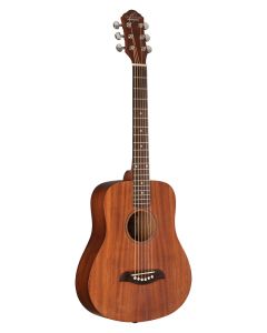 Oscar Schmidt Mini Acoustic Travel Guitar. Natural